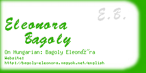 eleonora bagoly business card